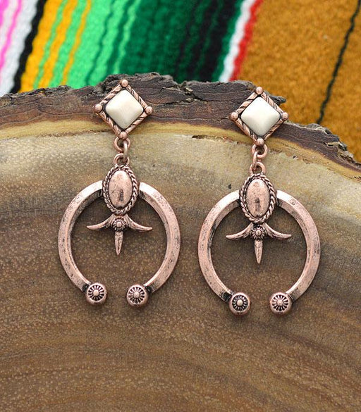 Ace High Trends EARRINGS,WESTERN SQUASH BLOSSOM EARRINGS