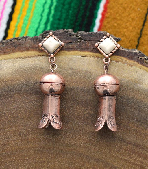 Ace High Trends EARRINGS,WESTERN SQUASH BLOSSOM EARRINGS