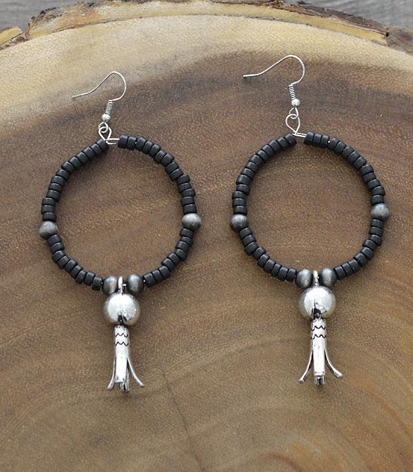 Ace High Trends EARRINGS,WESTERN SQUASH BLOSSOM EARRINGS