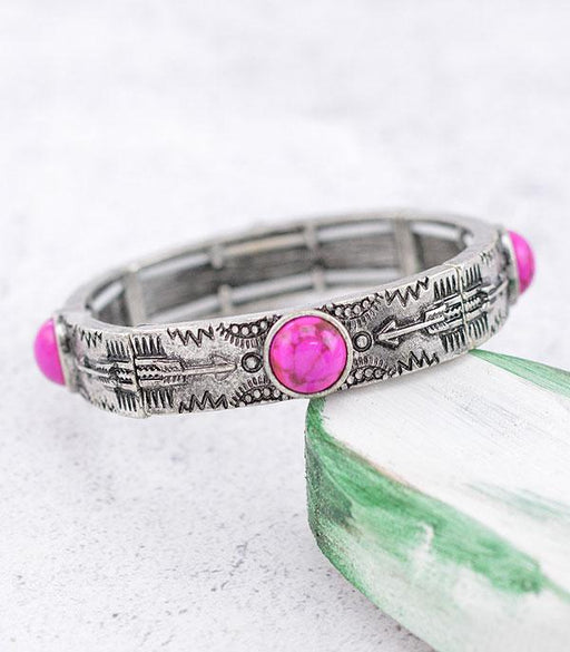 Ace High Trends BRACELETS,STRETCH,PINK COWGIRL