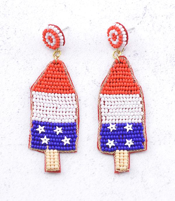 Ace High Trends EARRINGS,TRENDY EARRINGS,RED,WHITE, AND BLUE