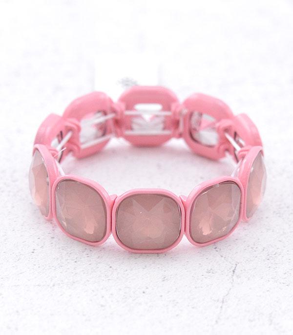 Ace High Trends BRACELETS,STRETCH,PINK COWGIRL