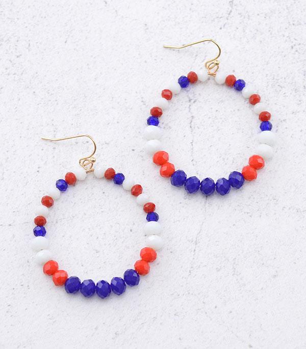 Ace High Trends EARRINGS,TRENDY EARRINGS,RED,WHITE, AND BLUE