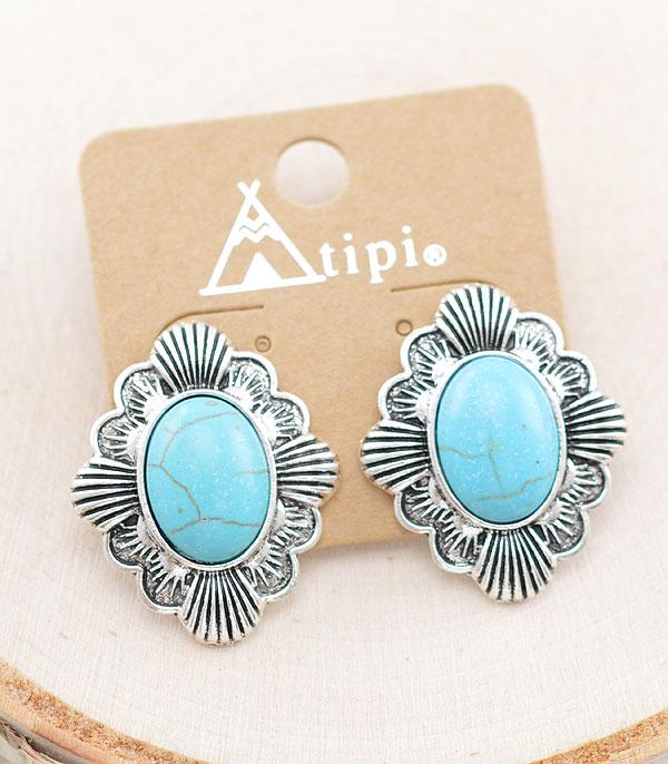 Ace High Trends EARRINGS,WESTERN POST EARRINGS