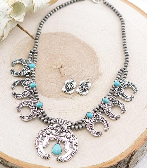 Ace High Trends NECKLACES,WESTERN SQUASH BLOSSOM NECKLACES