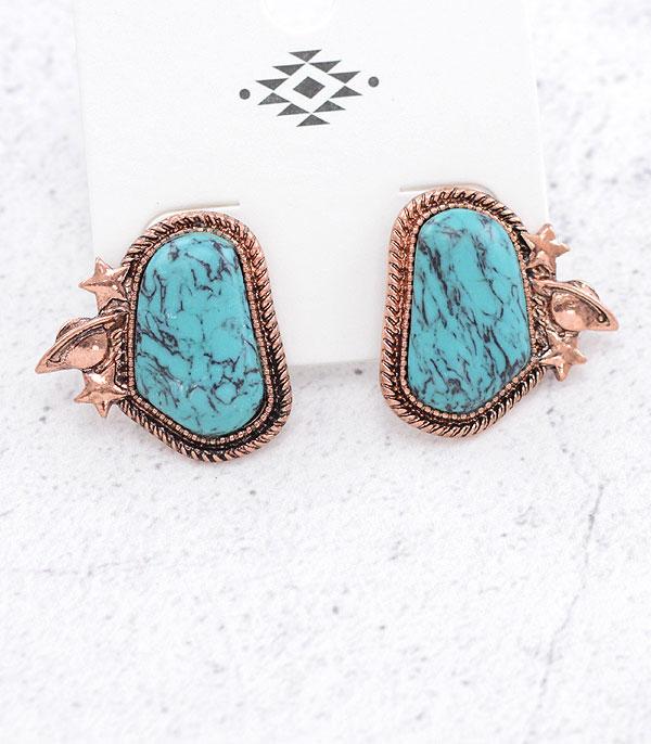 Ace High Trends EARRINGS,WESTERN POST EARRINGS
