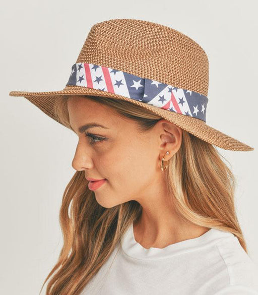 Ace High Trends HATS I HAIR ACC,RANCHER| STRAW HAT,RED,WHITE, AND BLUE