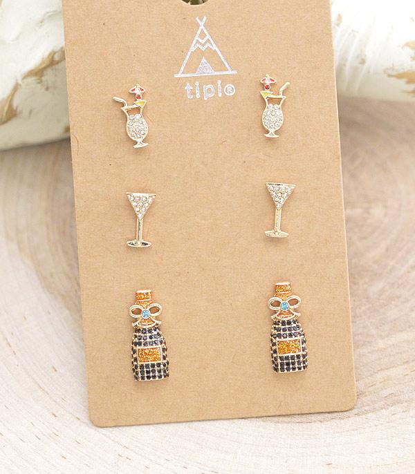 Ace High Trends EARRINGS,POST EARRINGS