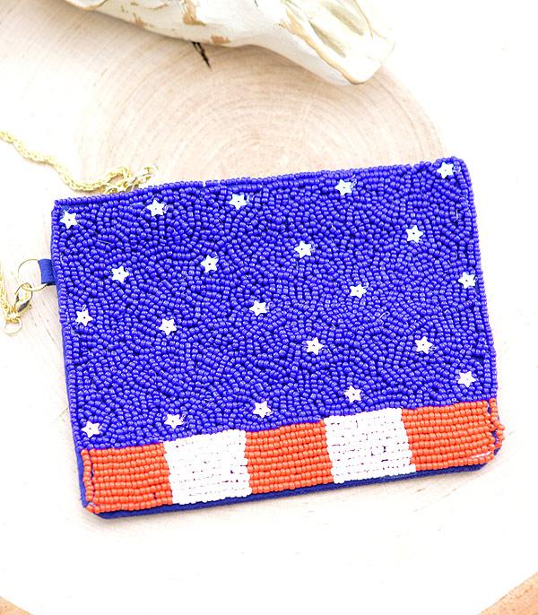 Ace High Trends HANDBAGS,WALLETS | SMALL ACCESSORIES,RED,WHITE, AND BLUE