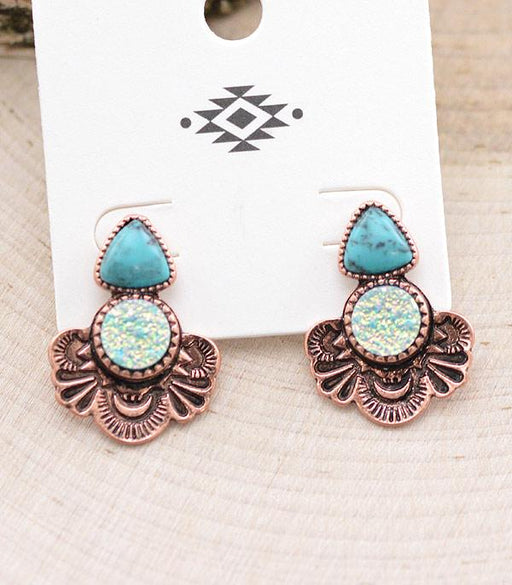 Ace High Trends EARRINGS,WESTERN POST EARRINGS