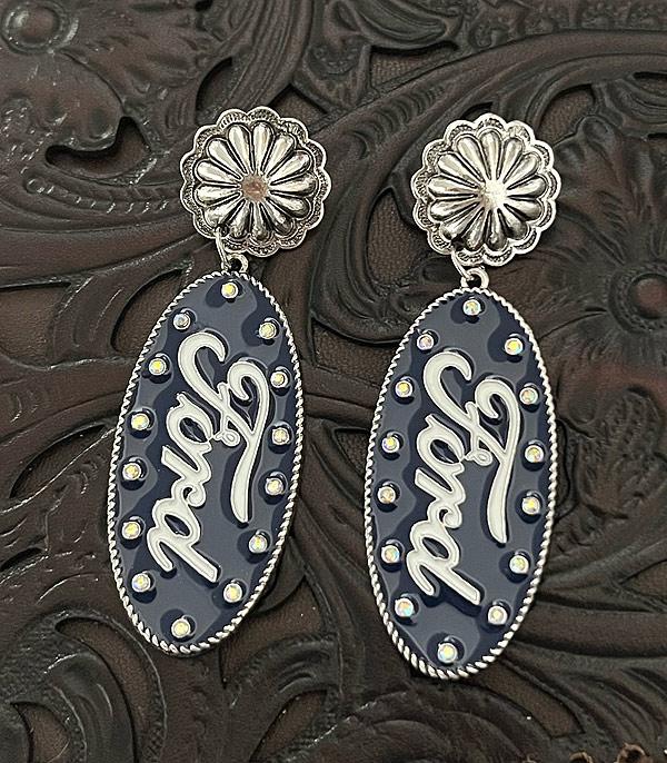 Ace High Trends EARRINGS,WESTERN POST EARRINGS