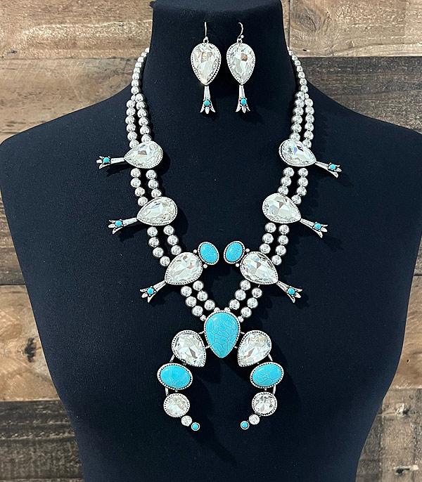 Ace High Trends NECKLACES,WESTERN SQUASH BLOSSOM NECKLACES