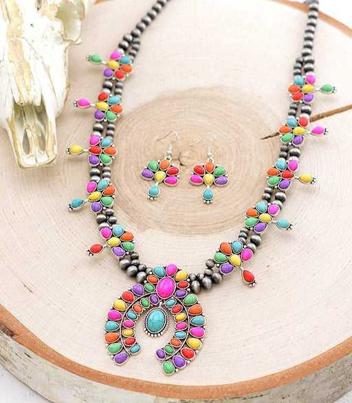 Ace High Trends NECKLACES,WESTERN SQUASH BLOSSOM NECKLACES