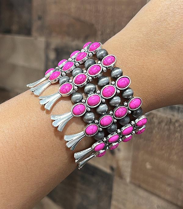 Ace High Trends BRACELETS,STRETCH,PINK COWGIRL