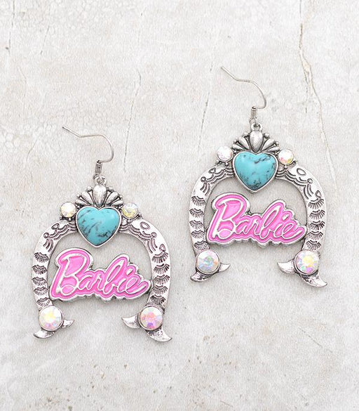 Ace High Trends EARRINGS,WESTERN SQUASH BLOSSOM EARRINGS,PINK COWGIRL