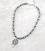 Ace High Trends NECKLACES,WESTERN TREND,NECKLACES,WESTERN SQUASH BLOSSOM NECKLACES