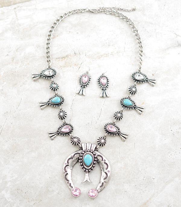 Ace High Trends NECKLACES,WESTERN SQUASH BLOSSOM NECKLACES