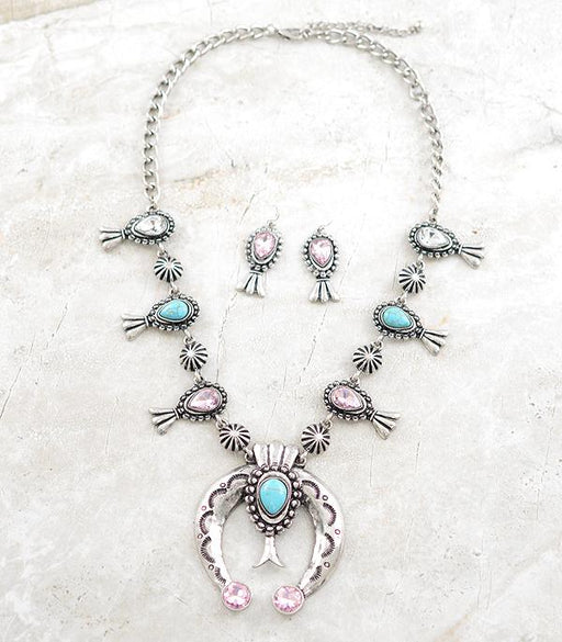 Ace High Trends NECKLACES,WESTERN SQUASH BLOSSOM NECKLACES