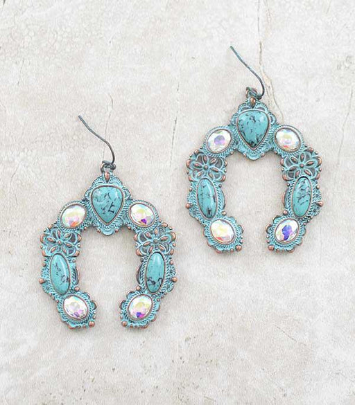 Ace High Trends EARRINGS,WESTERN SQUASH BLOSSOM EARRINGS