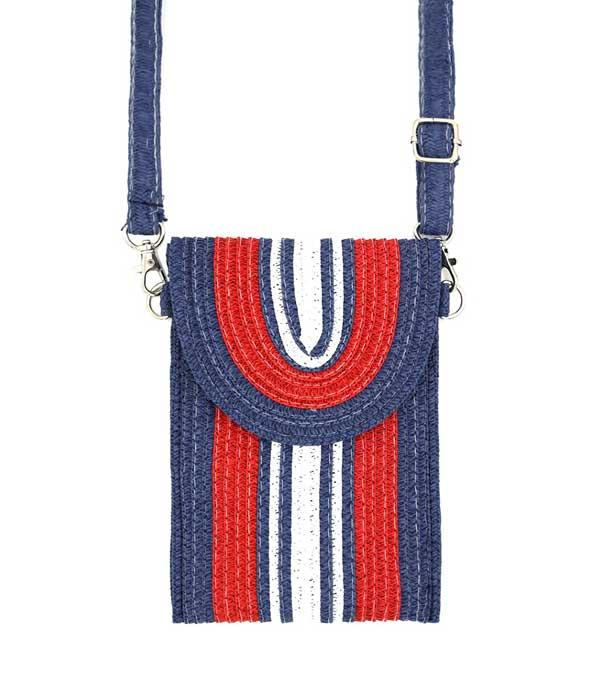Ace High Trends HANDBAGS,CROSSBODY I CLUTCH BAGS,SALE,HANDBAGS l SMALL ACCESSORIES,RED,WHITE, AND BLUE