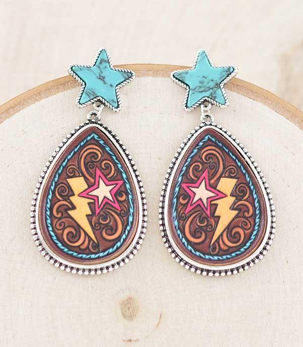 Ace High Trends EARRINGS,WESTERN POST EARRINGS