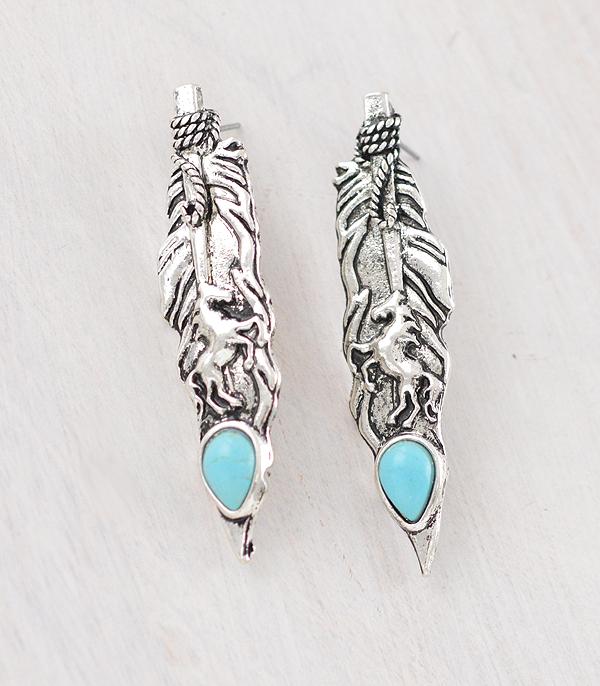 Ace High Trends EARRINGS,WESTERN POST EARRINGS