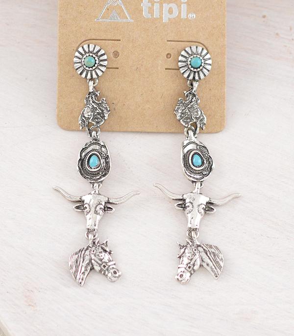 Ace High Trends EARRINGS,WESTERN POST EARRINGS