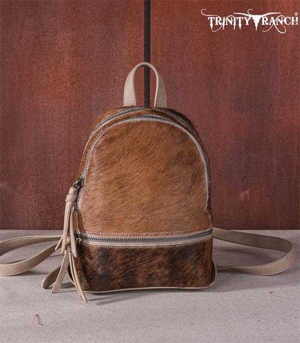 Wholesale Trinity Ranch Cowhide Mini Backpack — YK Trading Inc