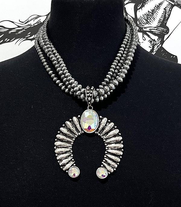 Ace High Trends NECKLACES,WESTERN SQUASH BLOSSOM NECKLACES