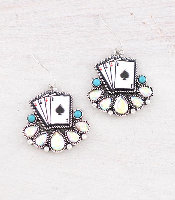 Ace High Trends EARRINGS,WESTERN HOOK EARRINGS