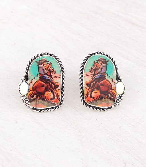 Ace High Trends EARRINGS,WESTERN POST EARRINGS