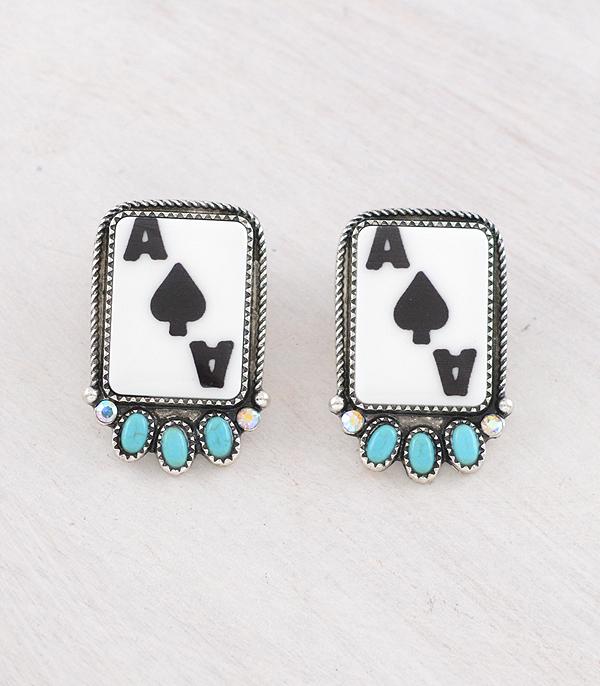 Ace High Trends EARRINGS,WESTERN POST EARRINGS,WHAT'S NEW
