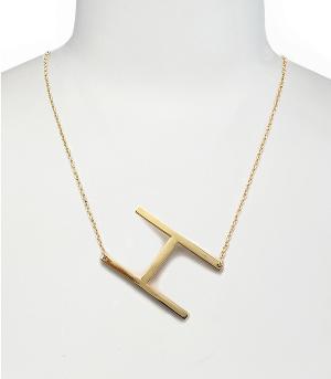 INITIAL JEWELRY :: NECKLACES | RINGS :: Trendy Initial Necklace