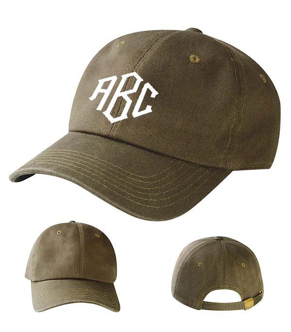 HATS I HAIR ACC :: VISOR I SOLID :: Wholesale Solid Monogram Hats