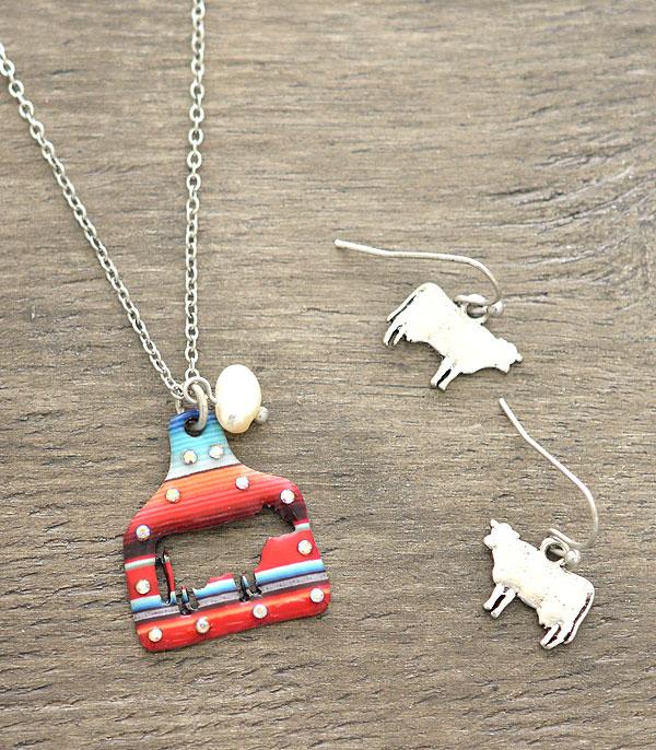 cattle tag necklace