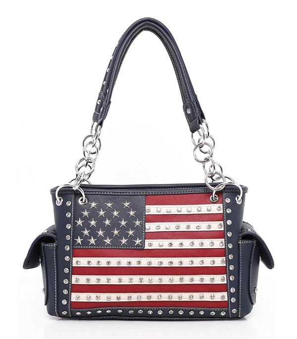 <font color=RED>RED,WHITE, AND BLUE</font> :: Wholesale Montana West American Pride Bag