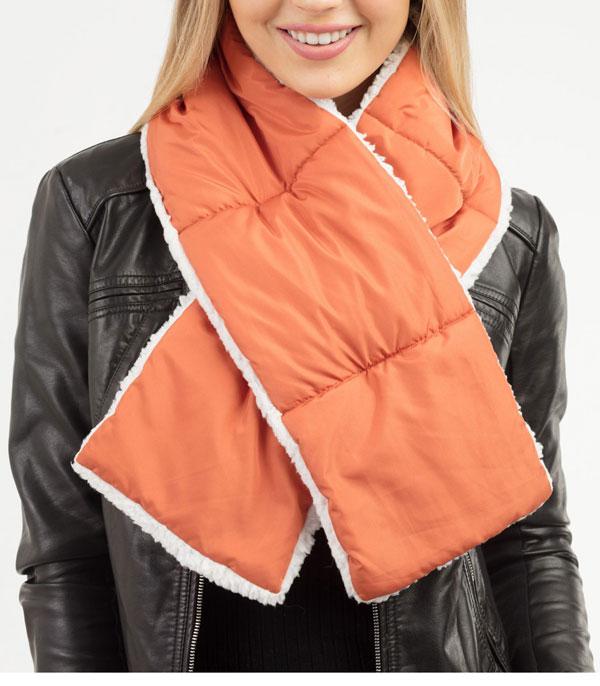 <font color=black>SALE ITEMS</font> :: SCARVES | APPAREL  :: Scarves :: Wholesale Sherpa Quilted Scarf