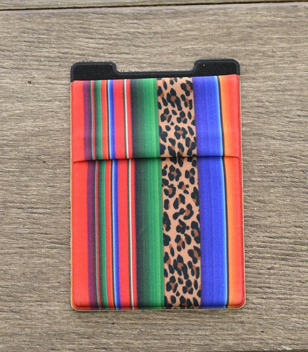 <font color=black>SALE ITEMS</font> :: MISCELLANEOUS :: Wholesale Serape Leopard Stick-On Card Wallet