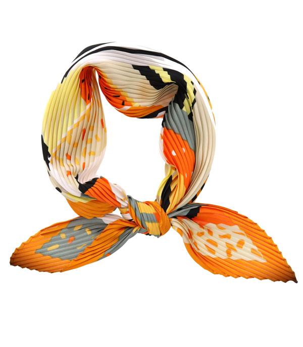 KIMONO I SCARVES :: SCARF / SCARF RING :: Wholesale Multi Pattern Pleated Scarf