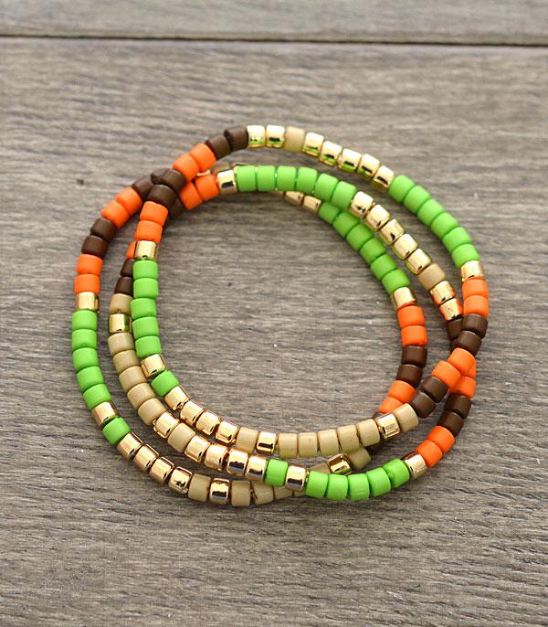 <font color=black>SALE ITEMS</font> :: JEWELRY :: Bracelets :: Wholesale Tube Bead Bracelet Set