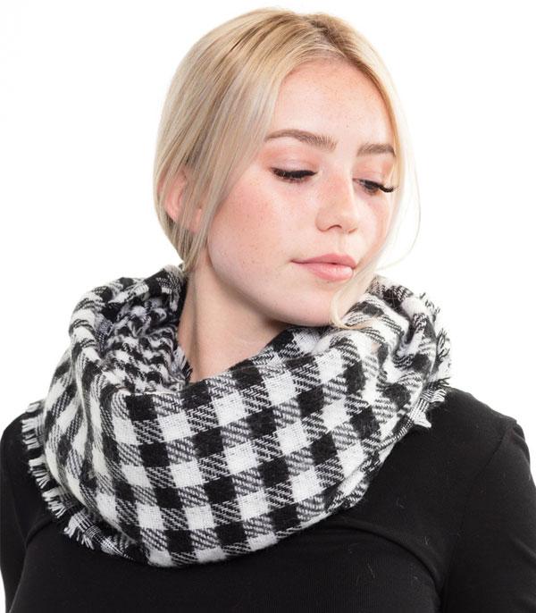 <font color=black>SALE ITEMS</font> :: SCARVES | APPAREL  :: Scarves :: Wholesale Buffalo Plaid Infinity Scarf