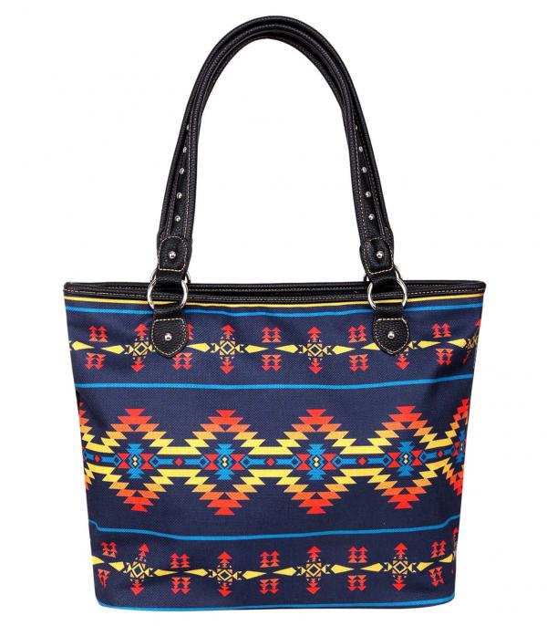 MONTANAWEST BAGS :: WESTERN PURSES :: Wholesale Montana West Aztec Canvas Tote