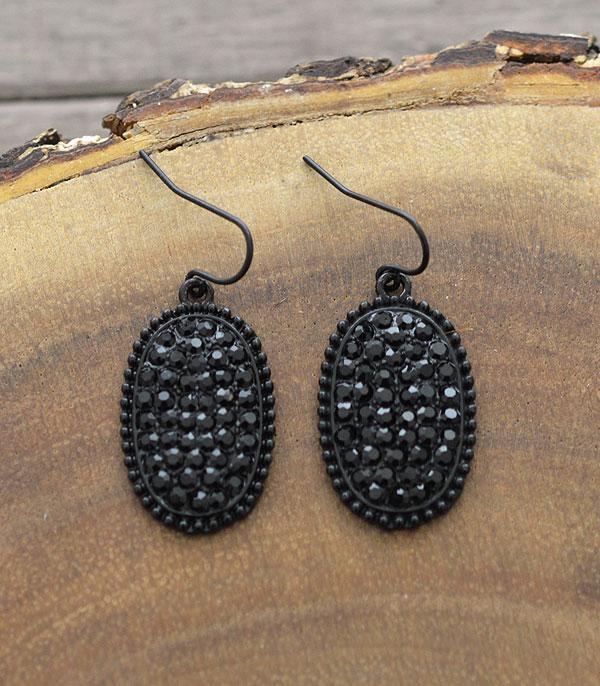 EARRINGS :: TRENDY EARRINGS :: Wholesale Rhinestone Dangle Earrings