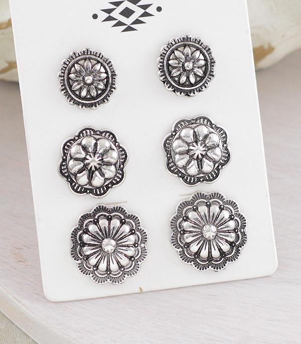 WHAT'S NEW :: Wholesale Western 3PC Set Earrings