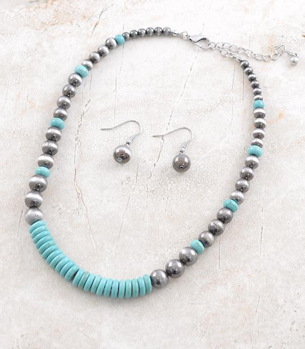 NECKLACES :: WESTERN TREND :: Wholesale Western Turquoise Navajo Necklace Set