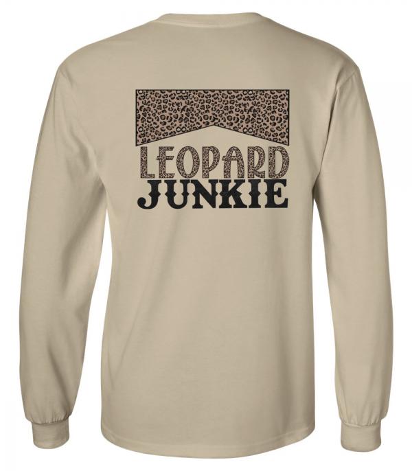 GRAPHIC TEES :: GRAPHIC TEES :: Wholesale Leopard Junkie Long Sleeve Tshirt