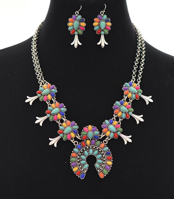 WHAT'S NEW :: Wholesale Tipi Western Squash Blossom Necklace Set