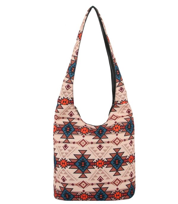 HANDBAGS :: CROSSBODY I CLUTCH BAGS :: Wholesale Western Aztec Print Crossbody Bag