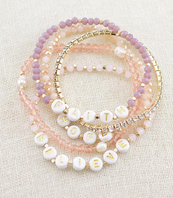 BRACELETS :: STRETCH-BEAD :: Wholesale Inspiration Multi Strand Bracelet