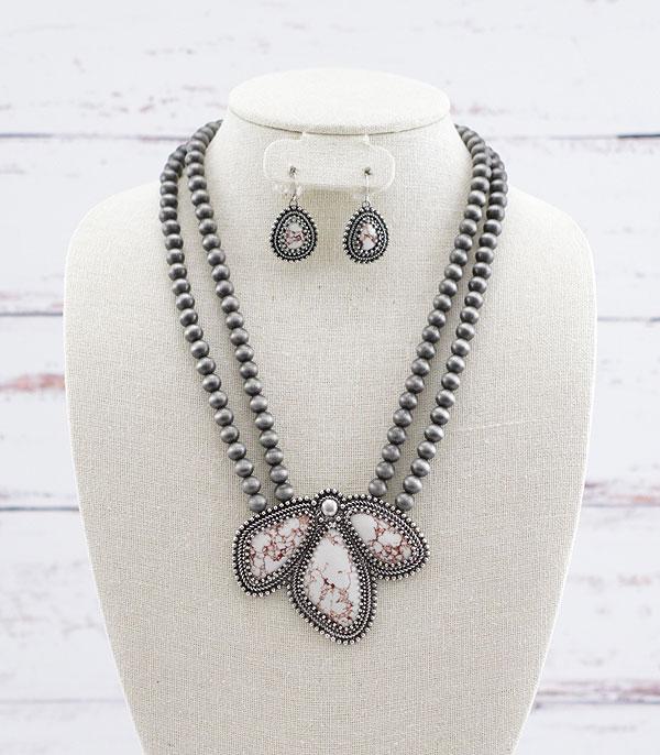 NECKLACES :: WESTERN TREND :: Wholesale Western Semi Stone Navajo Necklace